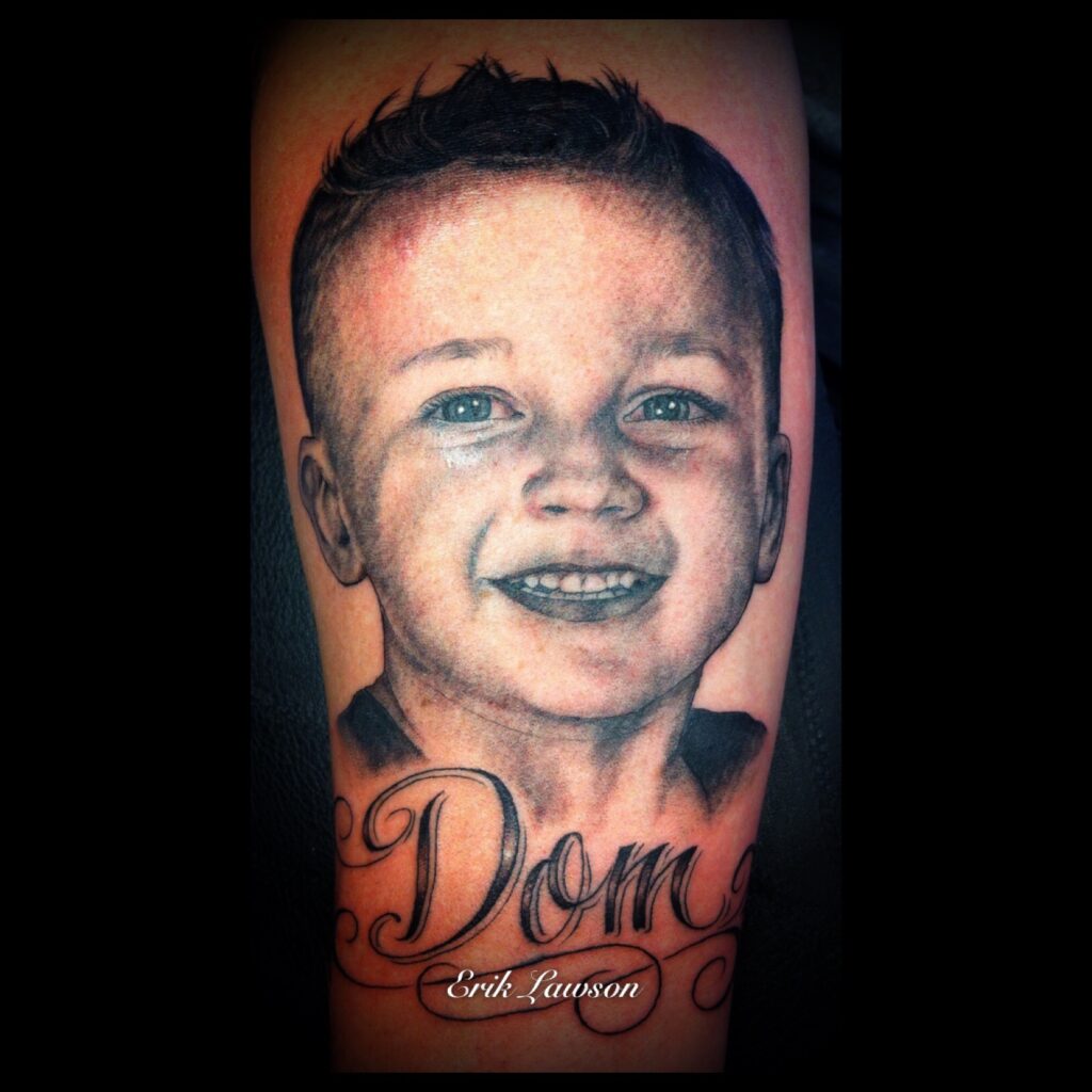 ERIK LAWSON Portrait Tattoo